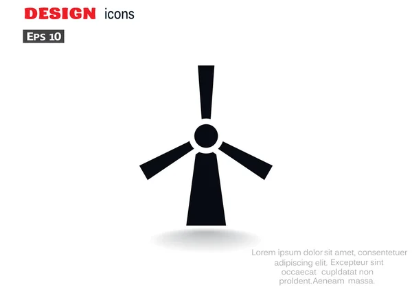 Icône générateur éolien — Image vectorielle