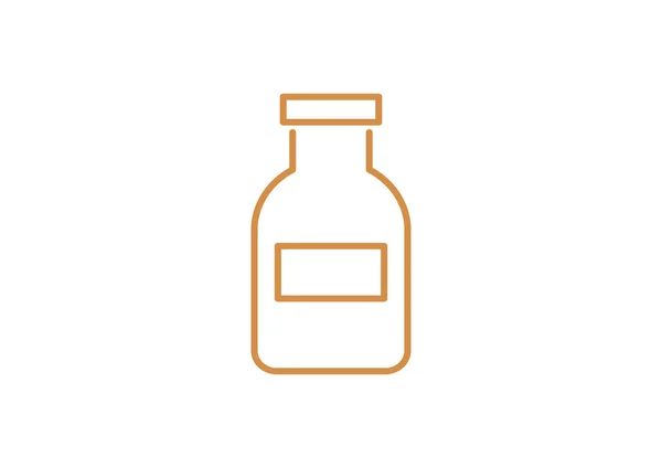 Icône web bouteille médecine — Image vectorielle