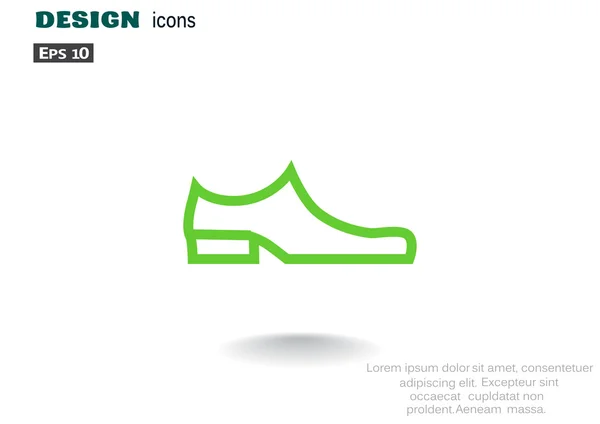 Icône web chaussures — Image vectorielle