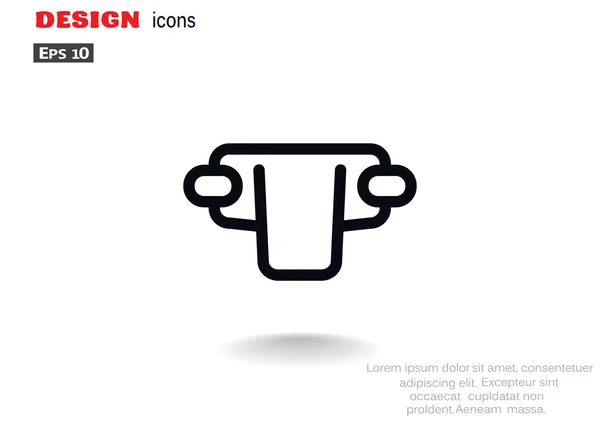 Icône web simple couche bébé — Image vectorielle