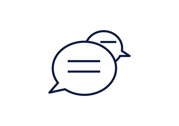 Dialoog bubbels web pictogram — Stockvector