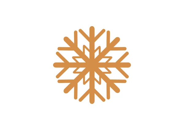 Copo de nieve icono web — Vector de stock