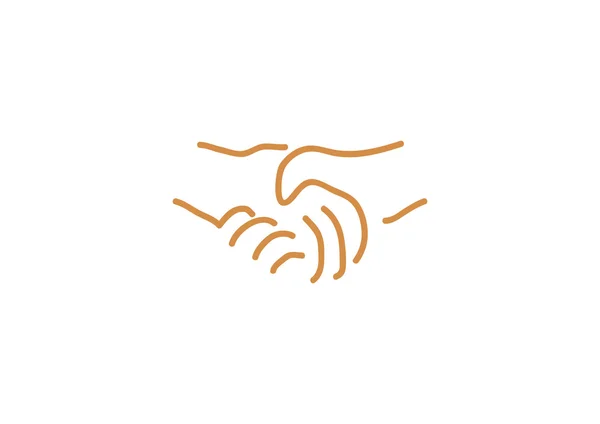 Shaking hands symbol — Stock Vector