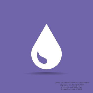 Sıvı damlacık basit web simgesi