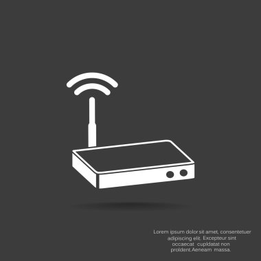 Dalgalar web simgesi ile modem