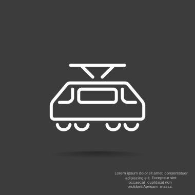 Basit tramvay web simgesi