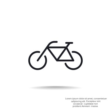 Bisiklet basit web simgesi