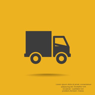 Nakliye ve teslimat web simgesi