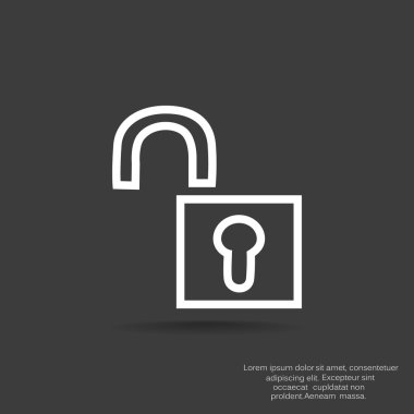 açılan kilit simgesi