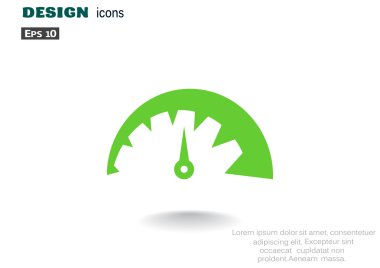 Basit hız göstergesi web simgesi