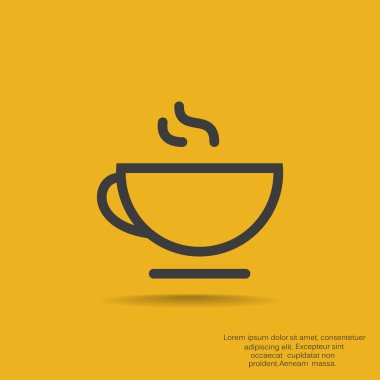 Fincan sıcak bir içecek web simgesi