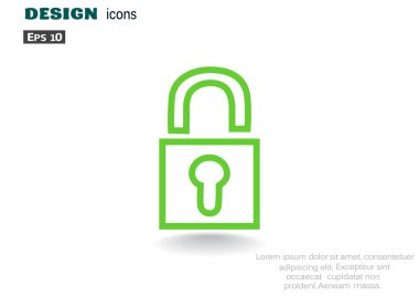 kapalı kilit simgesi