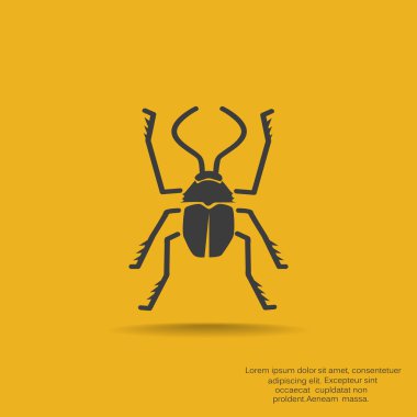 Anahat böceği böcek simgesiyle