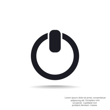 Güç düğmesi basit web simgesi