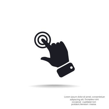 Dokunmatik ekran web simgesi