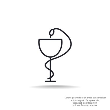 Yılan ve Kupası eczane simgesiyle