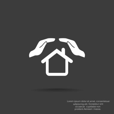 Koruma ve ev sigorta web simgesi