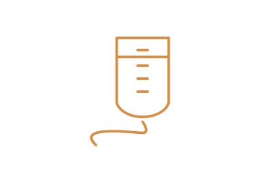 Damla sayacı basit web simgesi