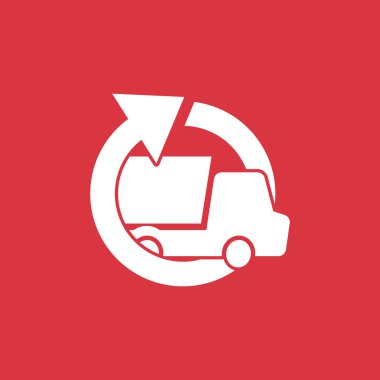 Yuvarlak ok ile basit kamyon