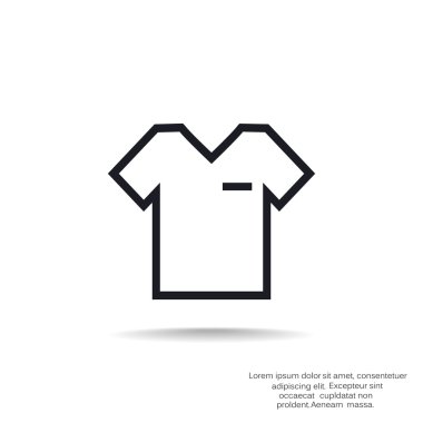 t-shirt vektör simgesi