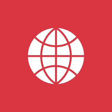 Basit küre web simgesi 