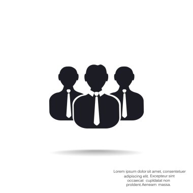 Grup insanlar basit web simgesi