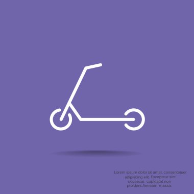 Scooter için çocuk simgesi