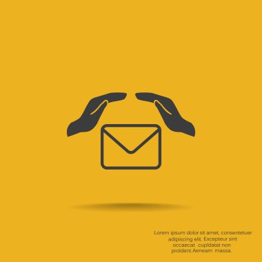 Zarf el web simgesi ile