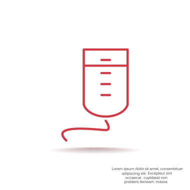 Damla sayacı basit web simgesi