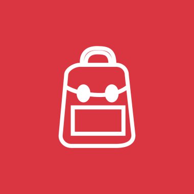 okul sırt çantası silüeti