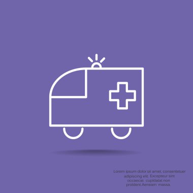 Ambulans araba web simgesi