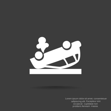 Kırık araba web simgesi