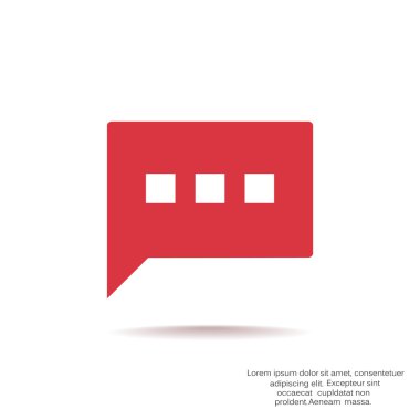 Diyalog kabarcık web simgesi