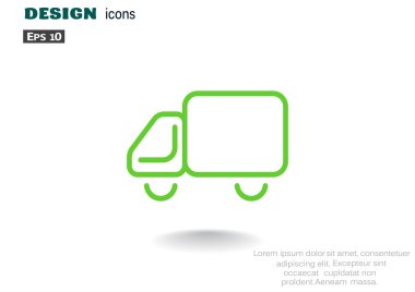 Basit kamyon web simgesi