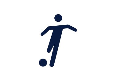 Futbol oyuncu siluet