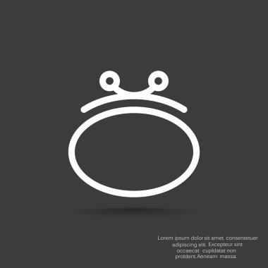 Basit cüzdan web simgesi