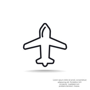 uçak web simgesi