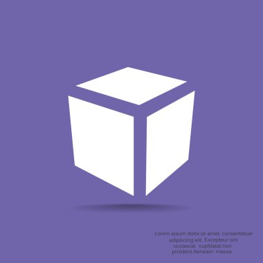 Basit küp web simgesi