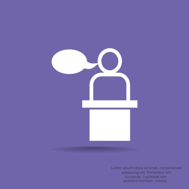 hoparlör simgesi silüeti