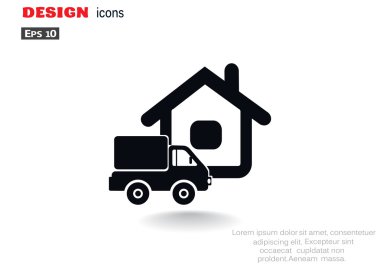 Kamyon evi web simgesinin yanında