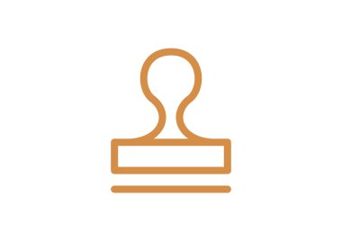 Mühür stamper kavramı simgesi