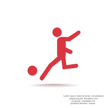 Futbol oyuncu siluet