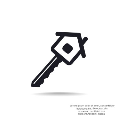 Ev anahtar web simgesi