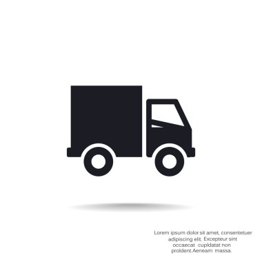 Nakliye ve teslimat web simgesi