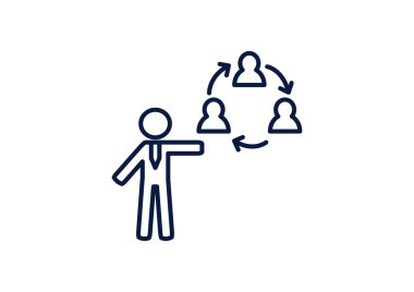 İletişim simgesi olan insan