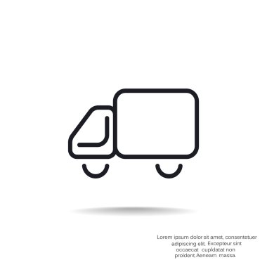 Basit kamyon web simgesi