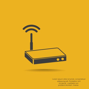 Dalgalar web simgesi ile modem