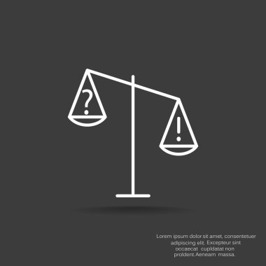 Adalet basit web simgesi ölçekleri