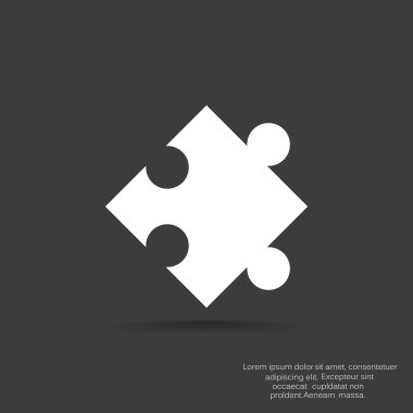 Bulmaca öğesi basit web simgesi