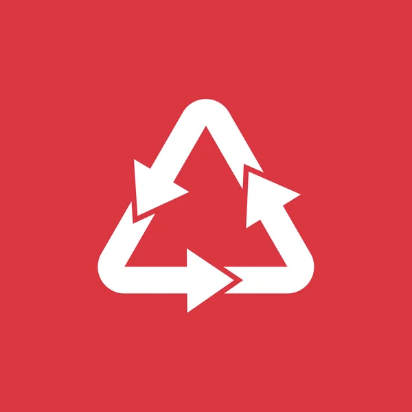 Odpady recykling symbol strzałki — Wektor stockowy